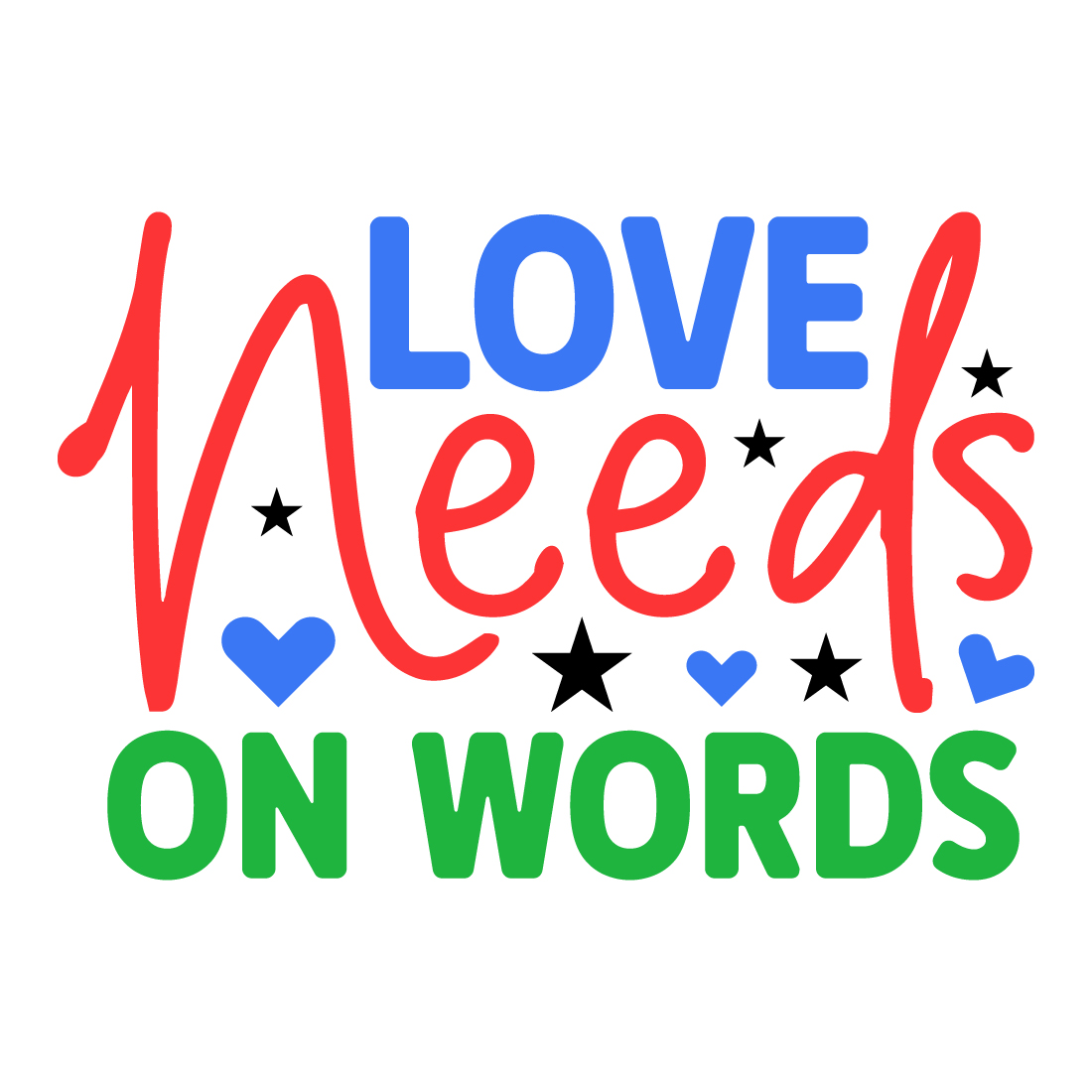 love needs on words preview image.
