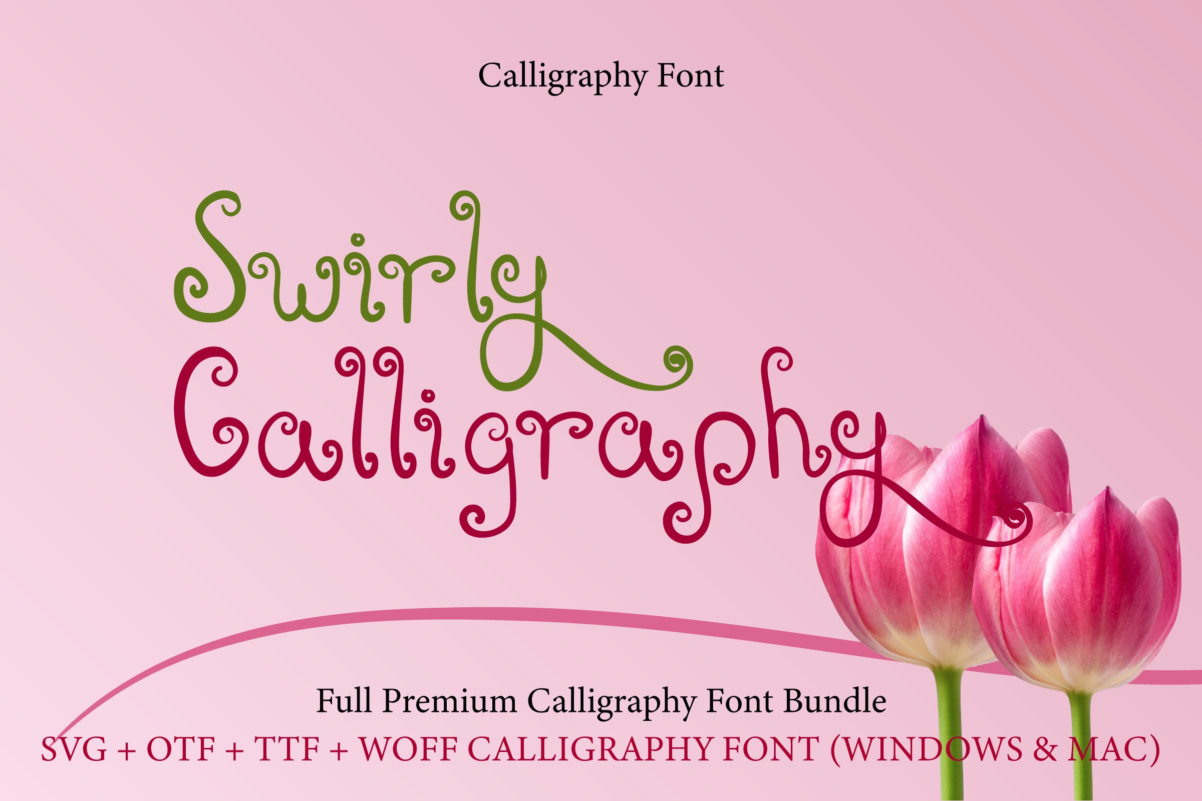 Lovely Elf - Swirly Font preview image.