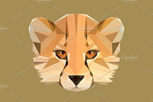 Low Poly Cheetah cover image.