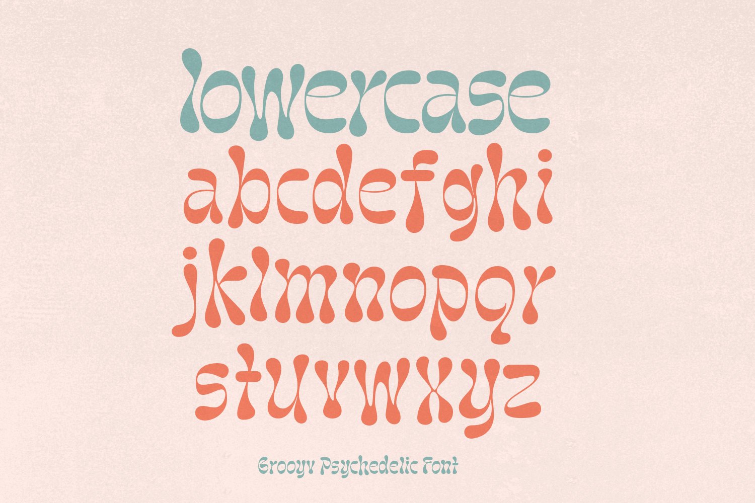 Naskle - Groovy Psychedelic Font preview image.