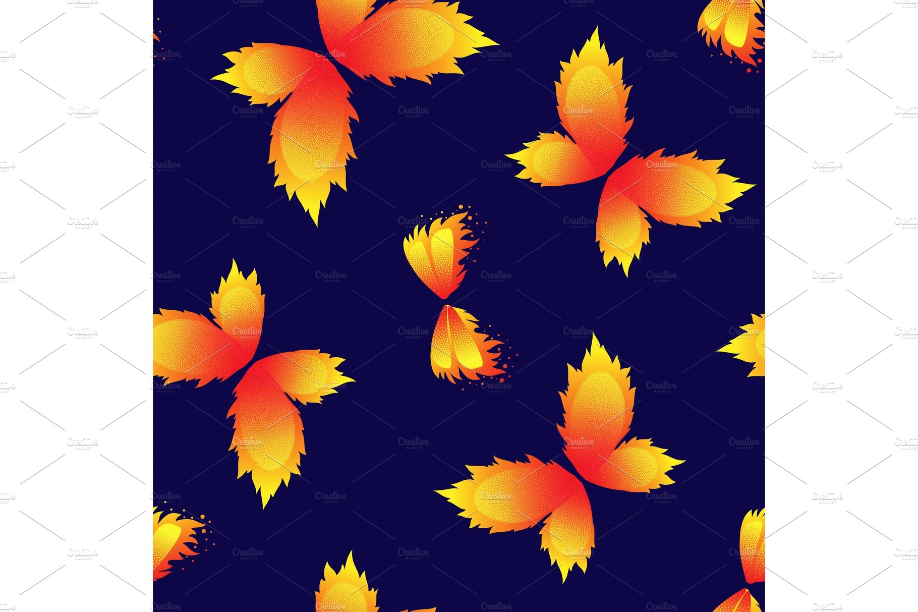 Vector butterfly pattern abstract cover image.