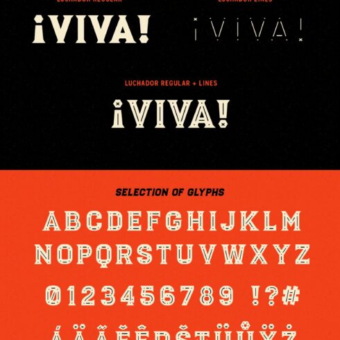 Luchador - Serif display typeface cover image.