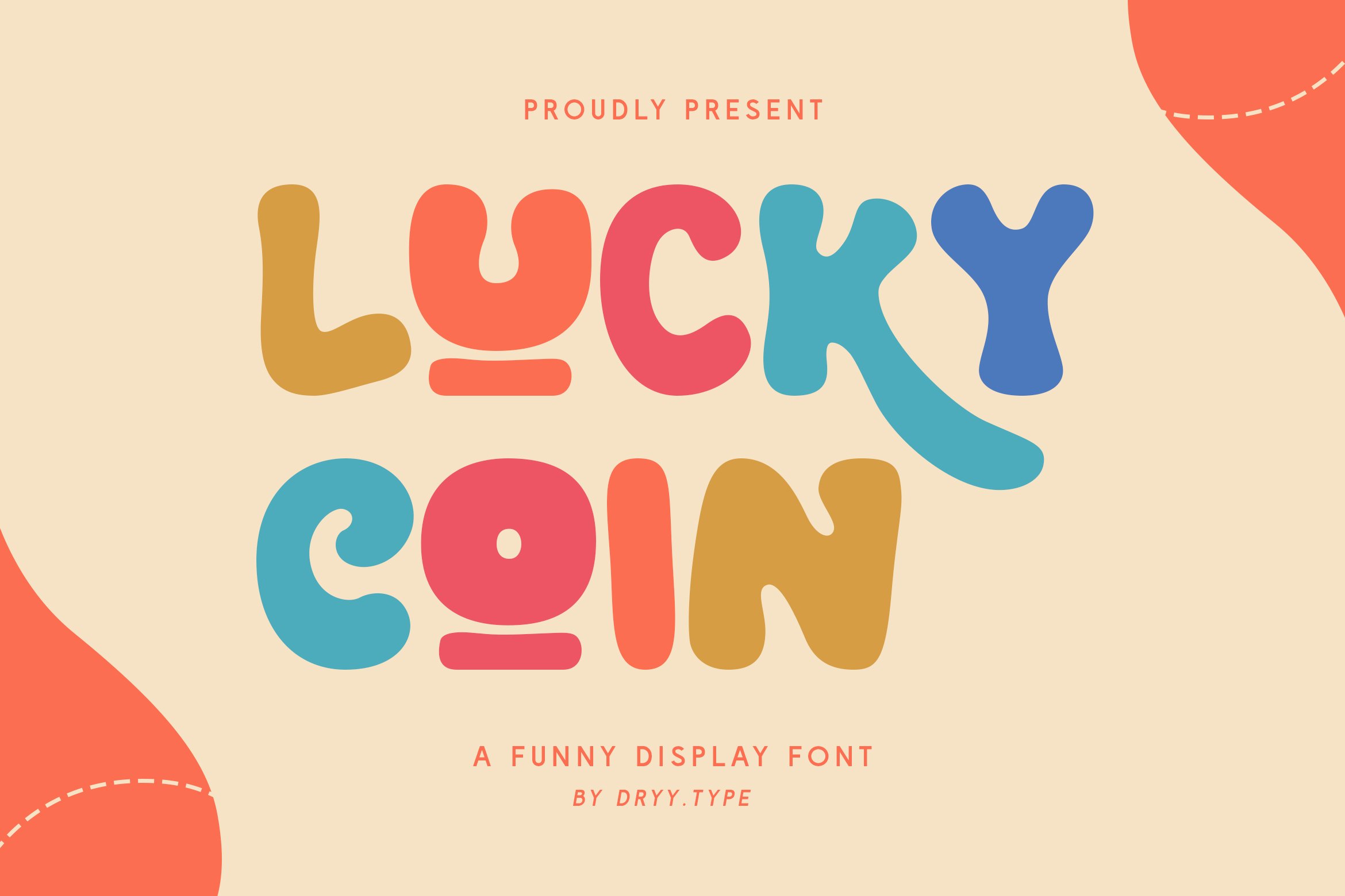 Lucky Coin - Cute Display font cover image.