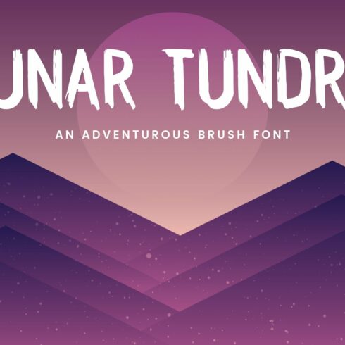 Lunar Tundra Brush Font cover image.