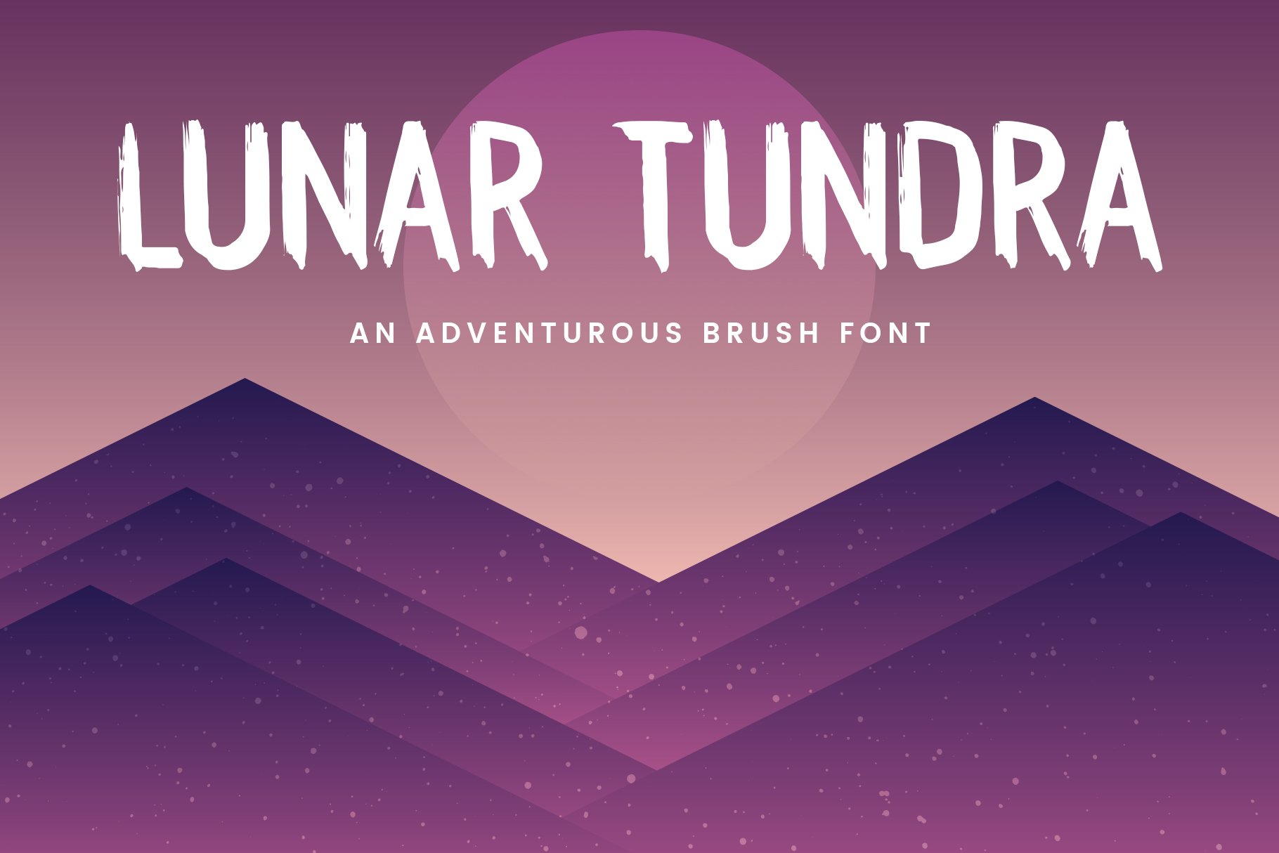 Lunar Tundra Brush Font cover image.