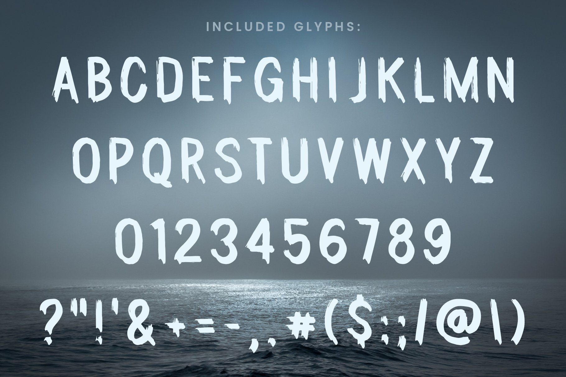 Lunar Tundra Brush Font preview image.