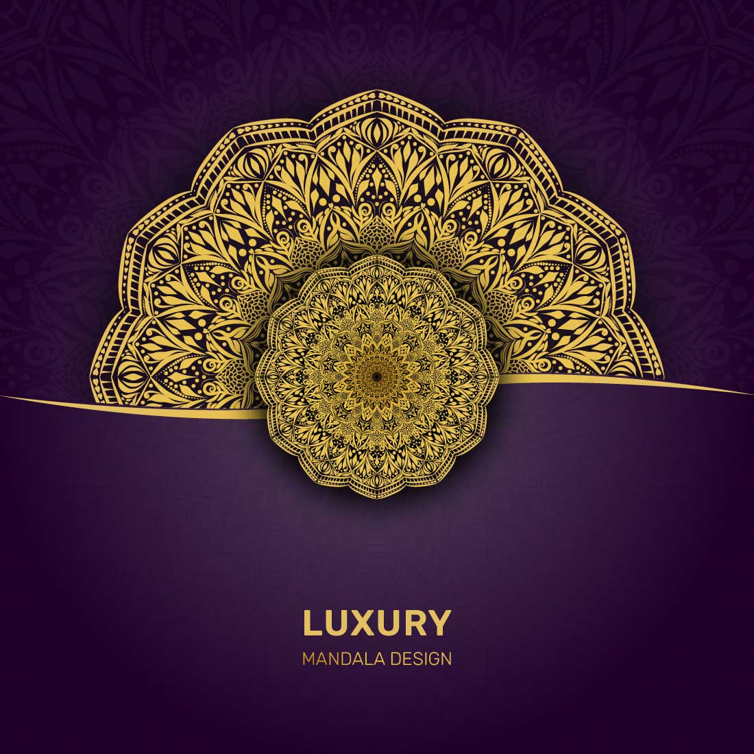 Luxury Mandala design preview image.