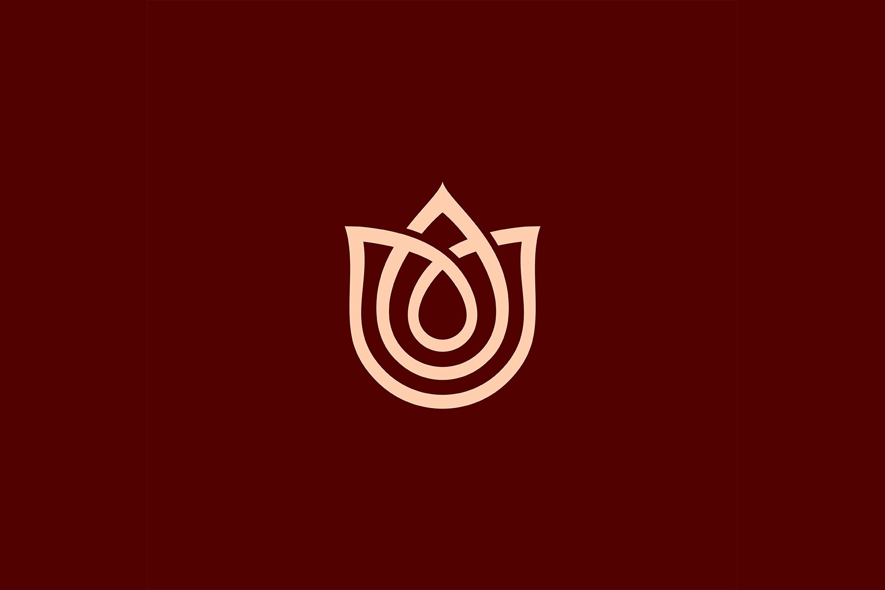 Modern Luxury Tulip Logo