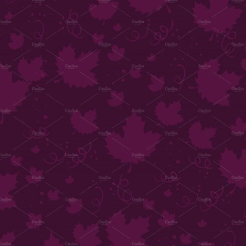 grapes leafs pattern background cover image.