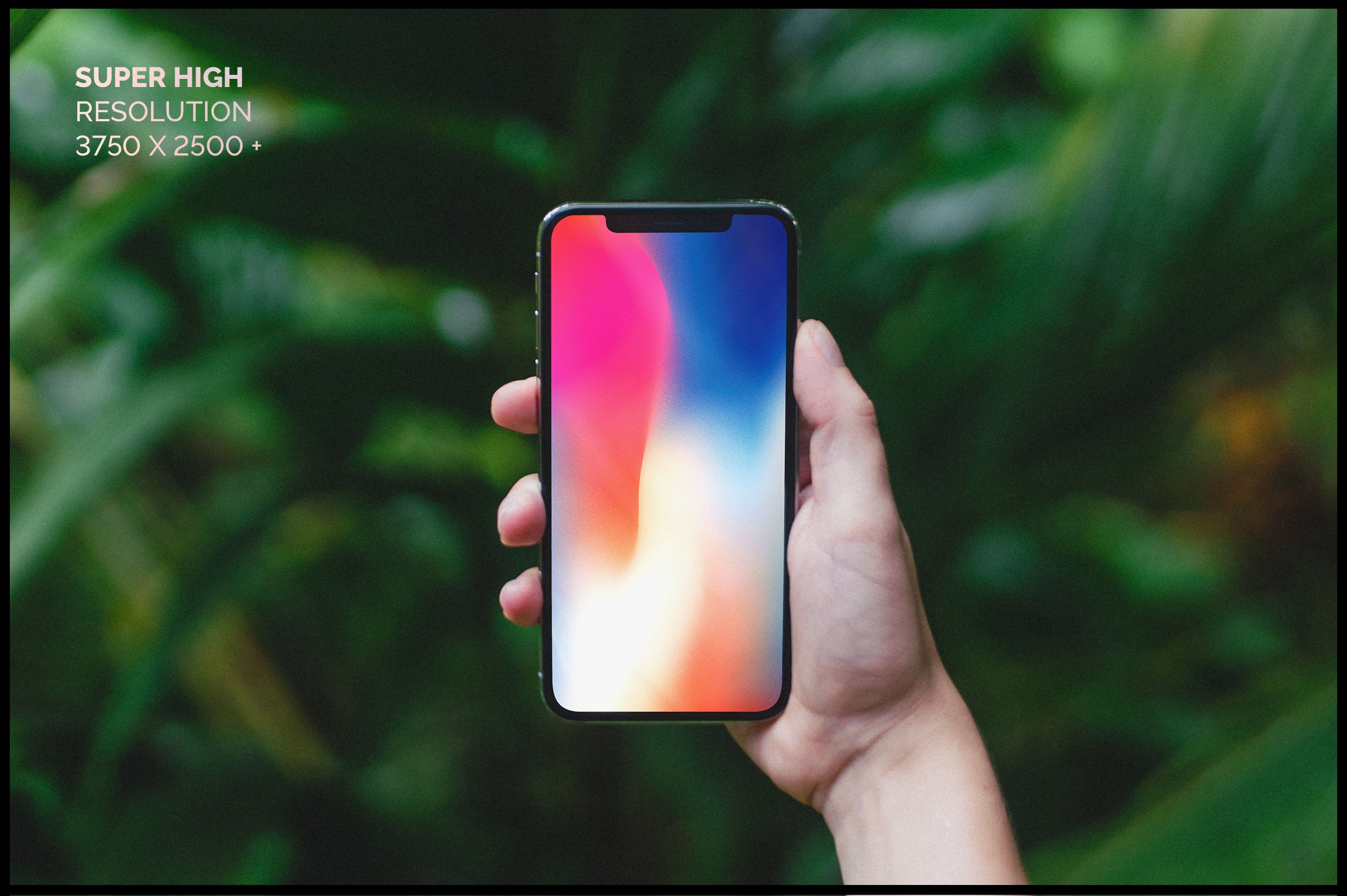 10 Authentic iPhone X Mockups preview image.