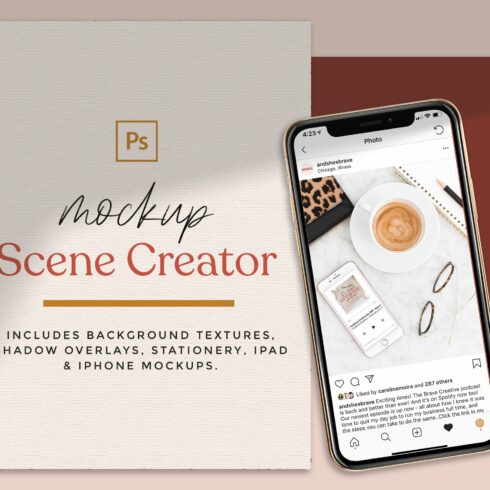 Modern Mockup Scene Creator cover image.