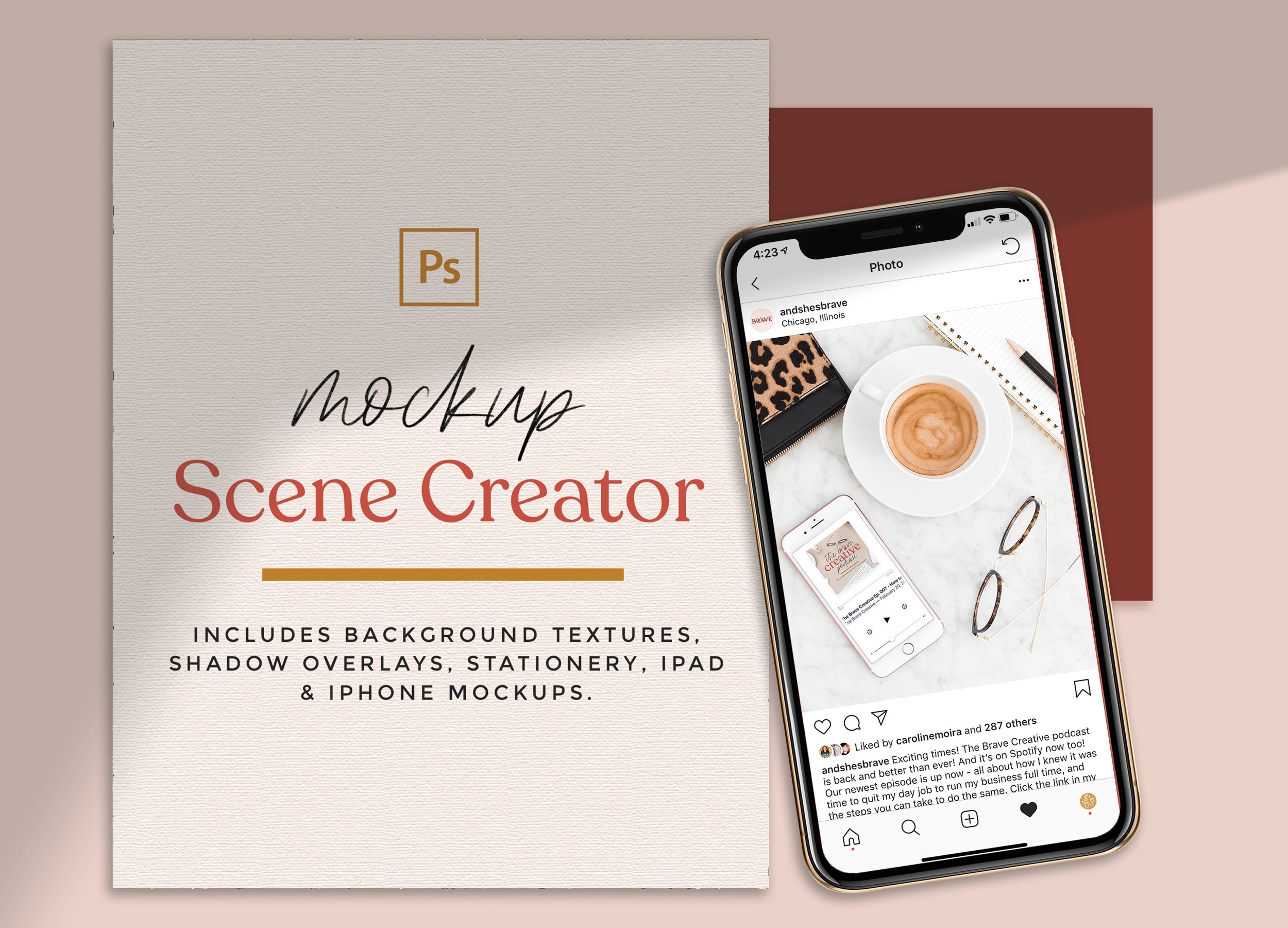 Modern Mockup Scene Creator cover image.