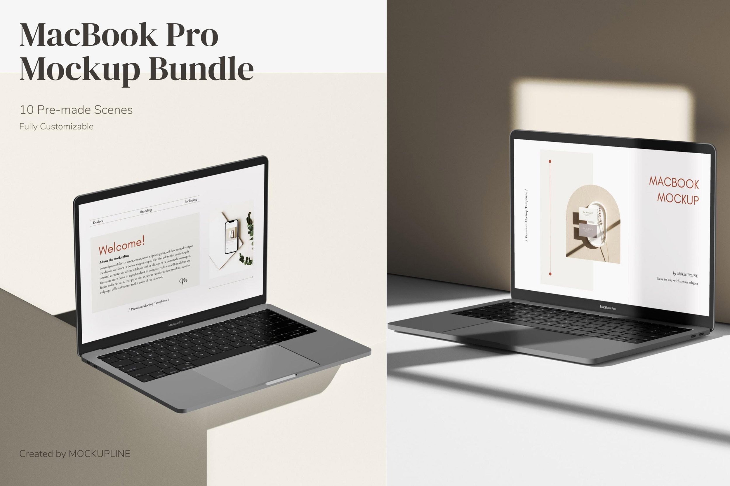 MacBook Mockup Bundle cover image.