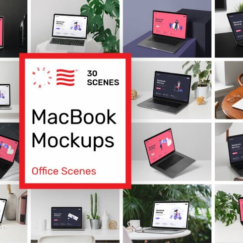 MacBook Mockups - Workspace Mockups cover image.