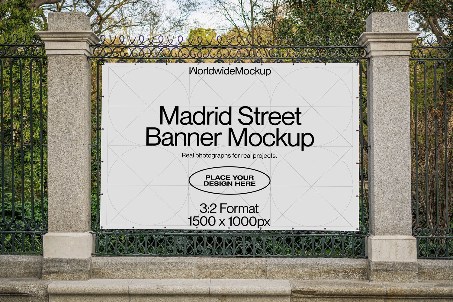 Madrid Street Banner Mockup cover image.