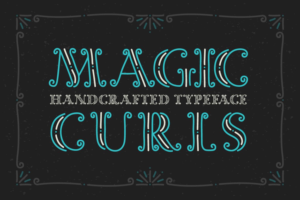 Magic Curls font cover image.