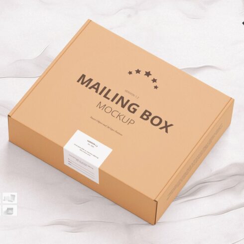 Shipping | Mailing Box Mock-up cover image.