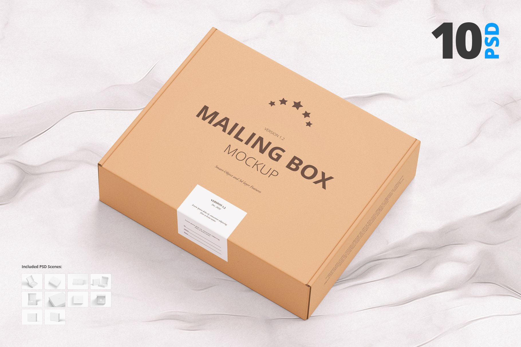 Shipping | Mailing Box Mock-up cover image.
