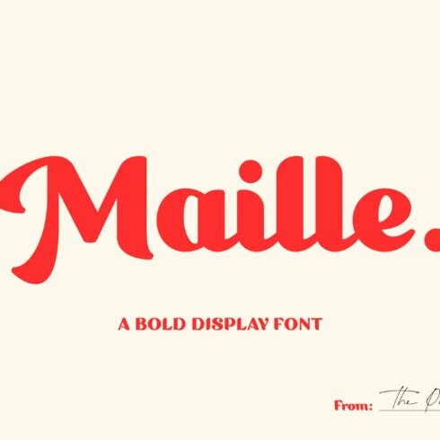 Maille - Bold Display Font cover image.