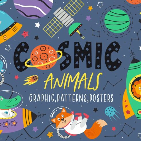 Space animals collection cover image.