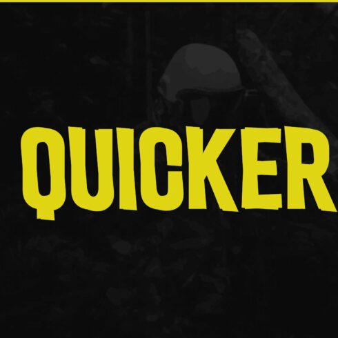 Quicker Modern Business Font cover image.