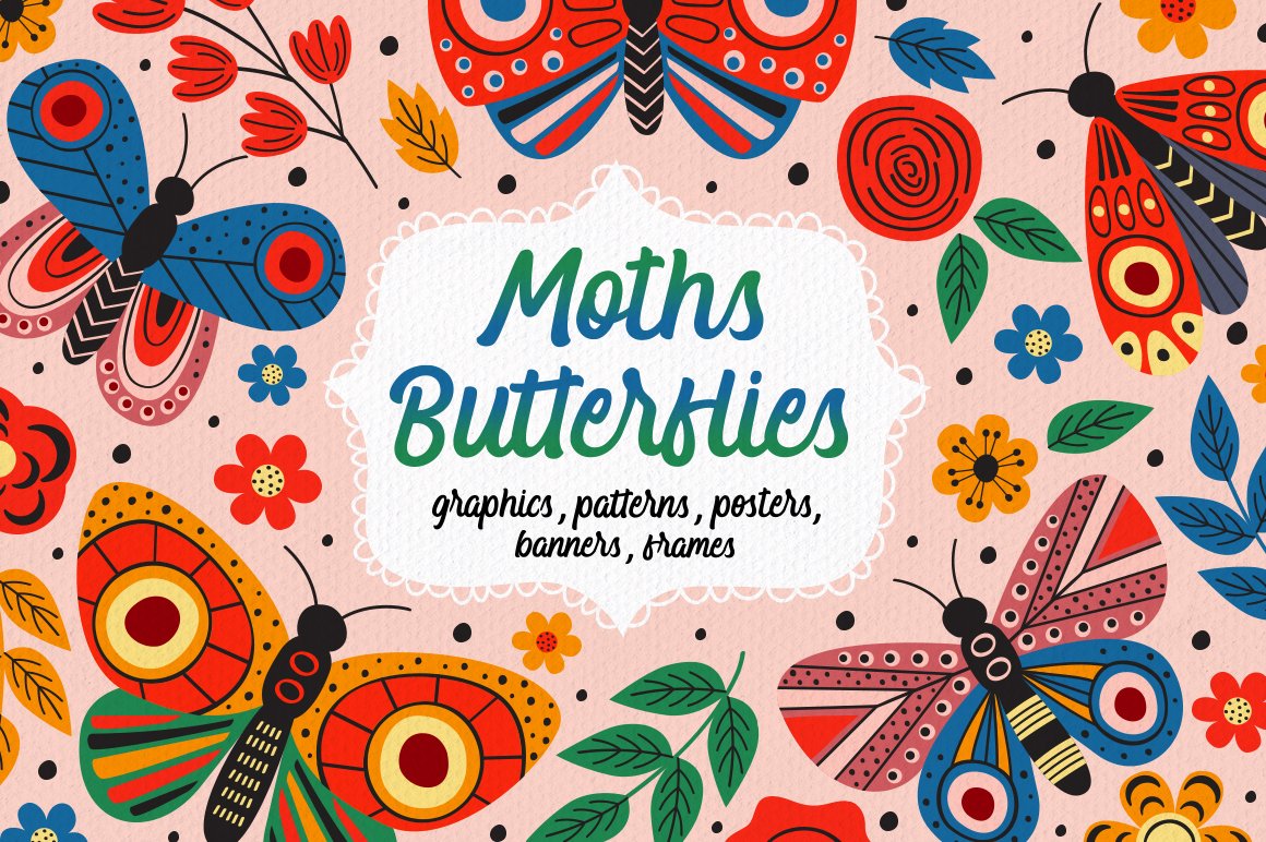 butterflies and moths collection cover image.