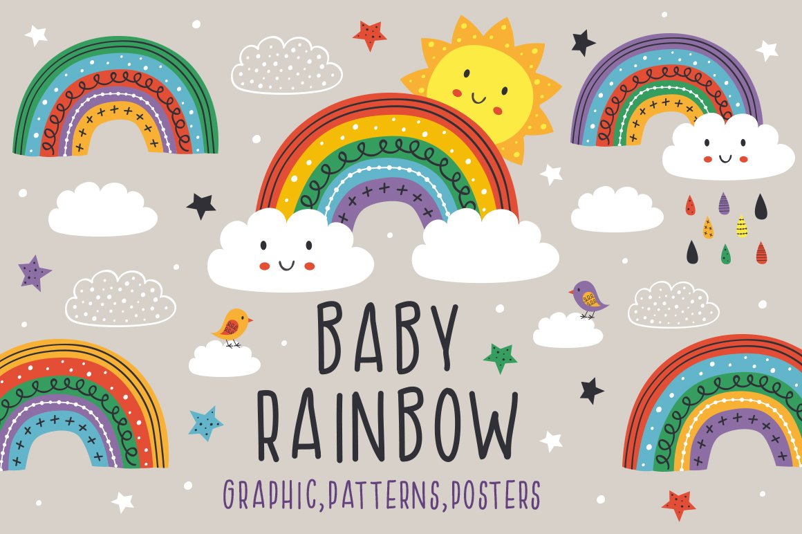 baby rainbow collection cover image.