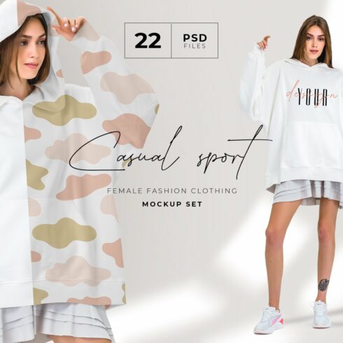Oversize Hoodie Mockup Templates cover image.