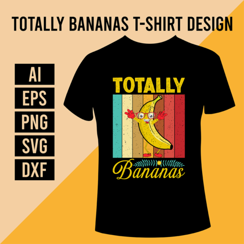 Totally Bananas T-Shirt Design cover image.