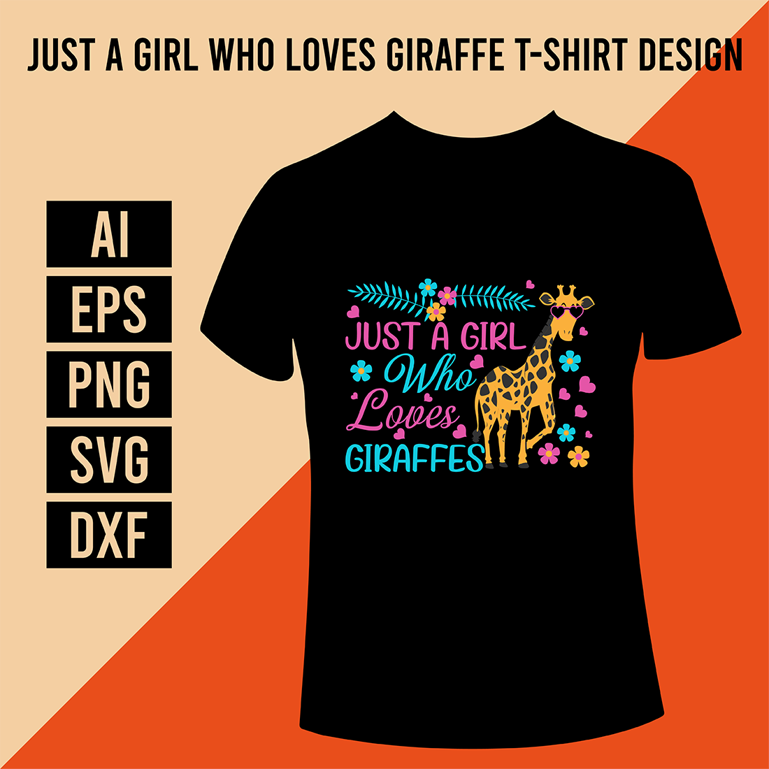 Giraffe Okapi T-Shirt Design - MasterBundles