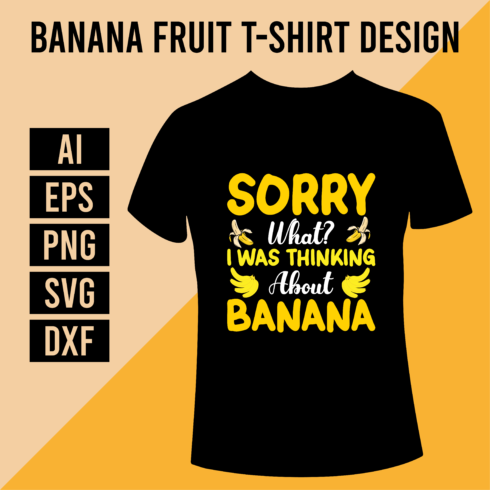 Banana Fruit T-Shirt Design cover image.