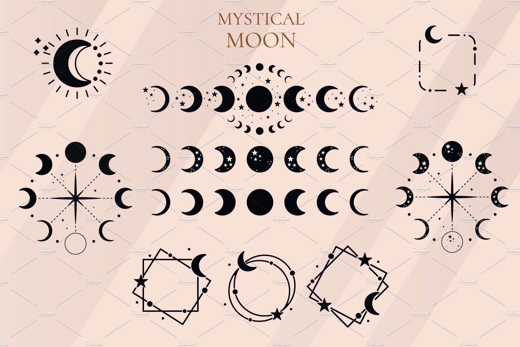 Mystical Moon and Stars preview image.