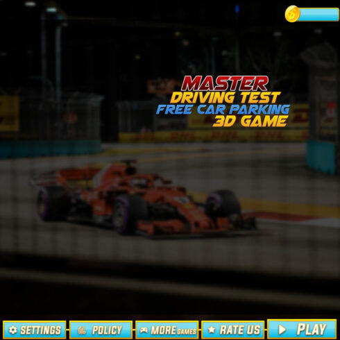 Drift car game UI cover image.
