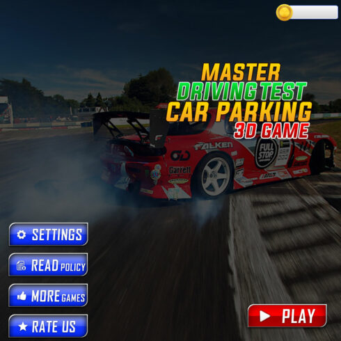 Racing Game UI Buttons Template | Game UI Bundle cover image.