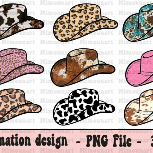 Western Cowboy hats PNG cover image.