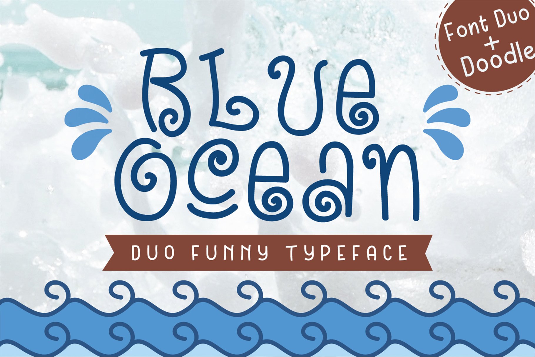 Blue Ocean - Cute Baby Font Duo cover image.