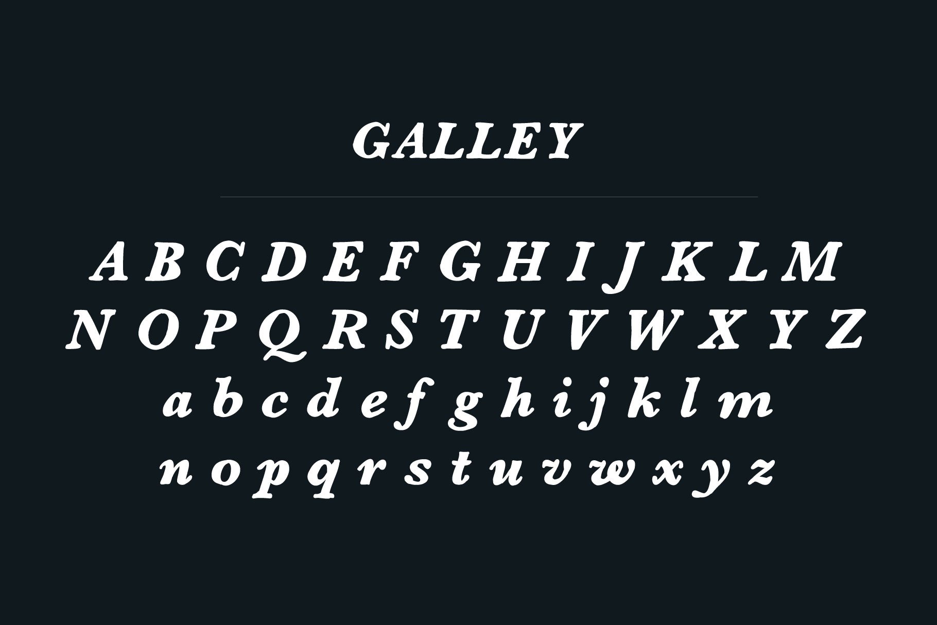 Galley Font + Logo Badges preview image.