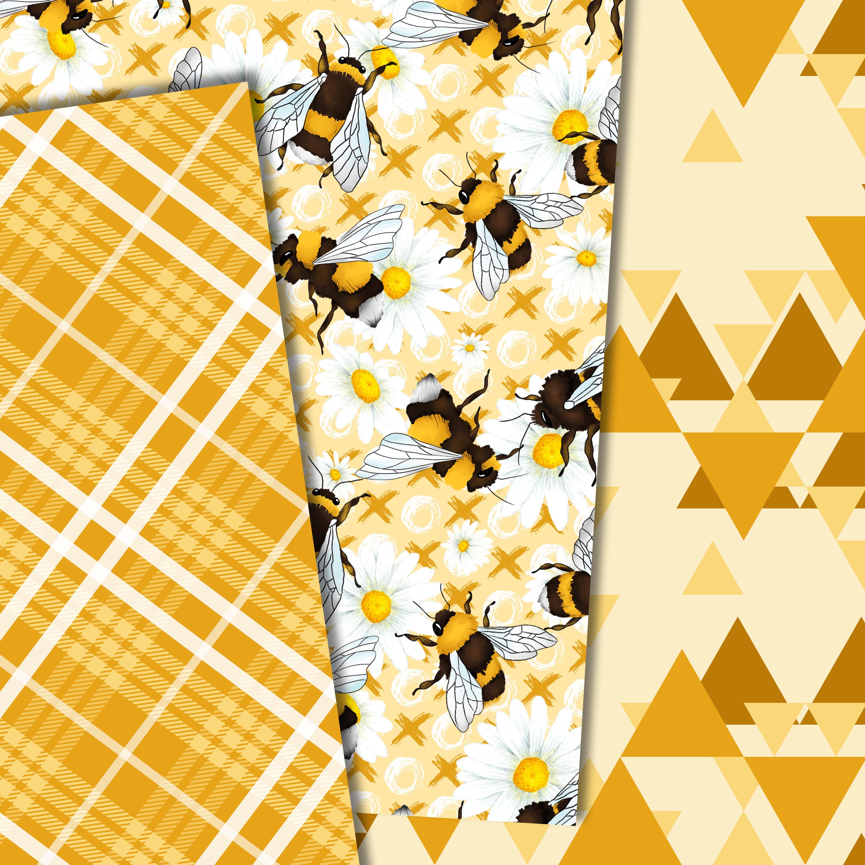 Bee digital paper preview image.