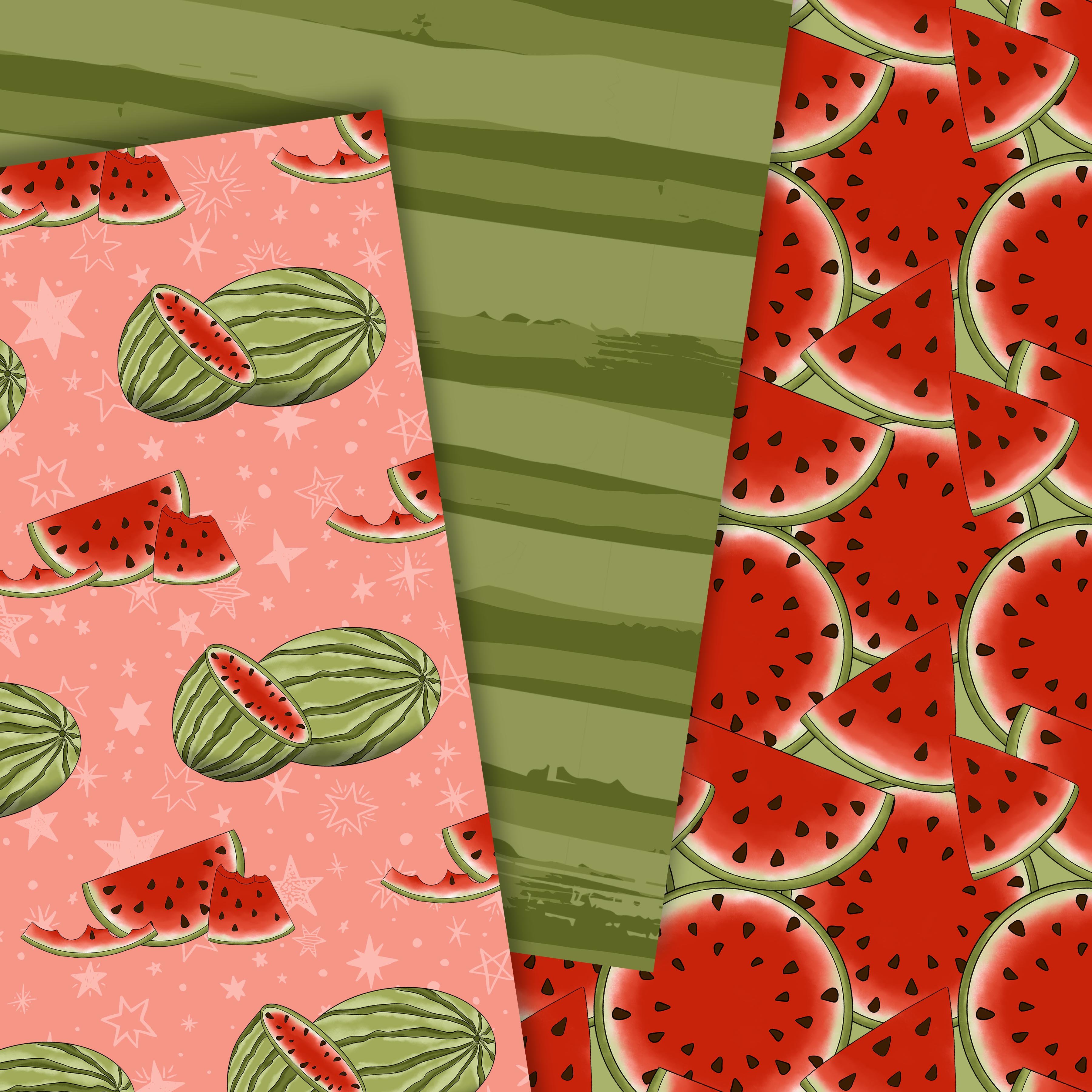 Watermelon pattern preview image.