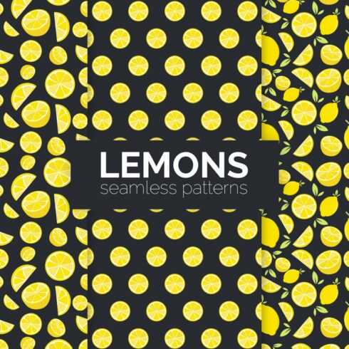 Lemons Seamless Patterns cover image.
