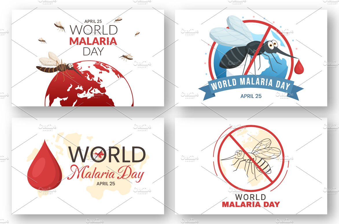 14 World Malaria Day Illustration preview image.
