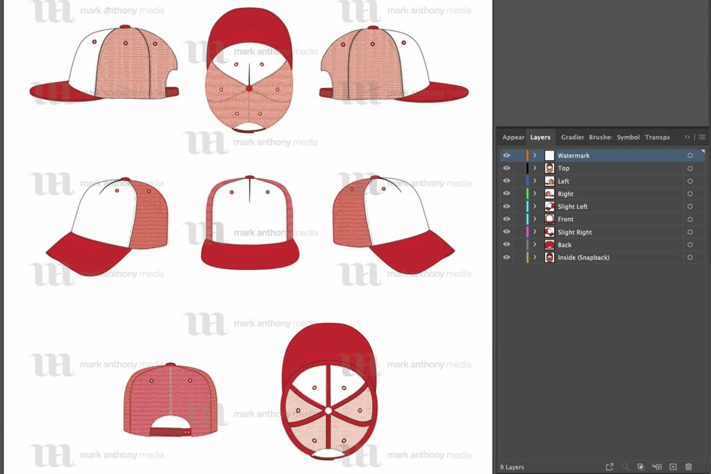 Trucker Hat - Vector Template Mockup – MasterBundles