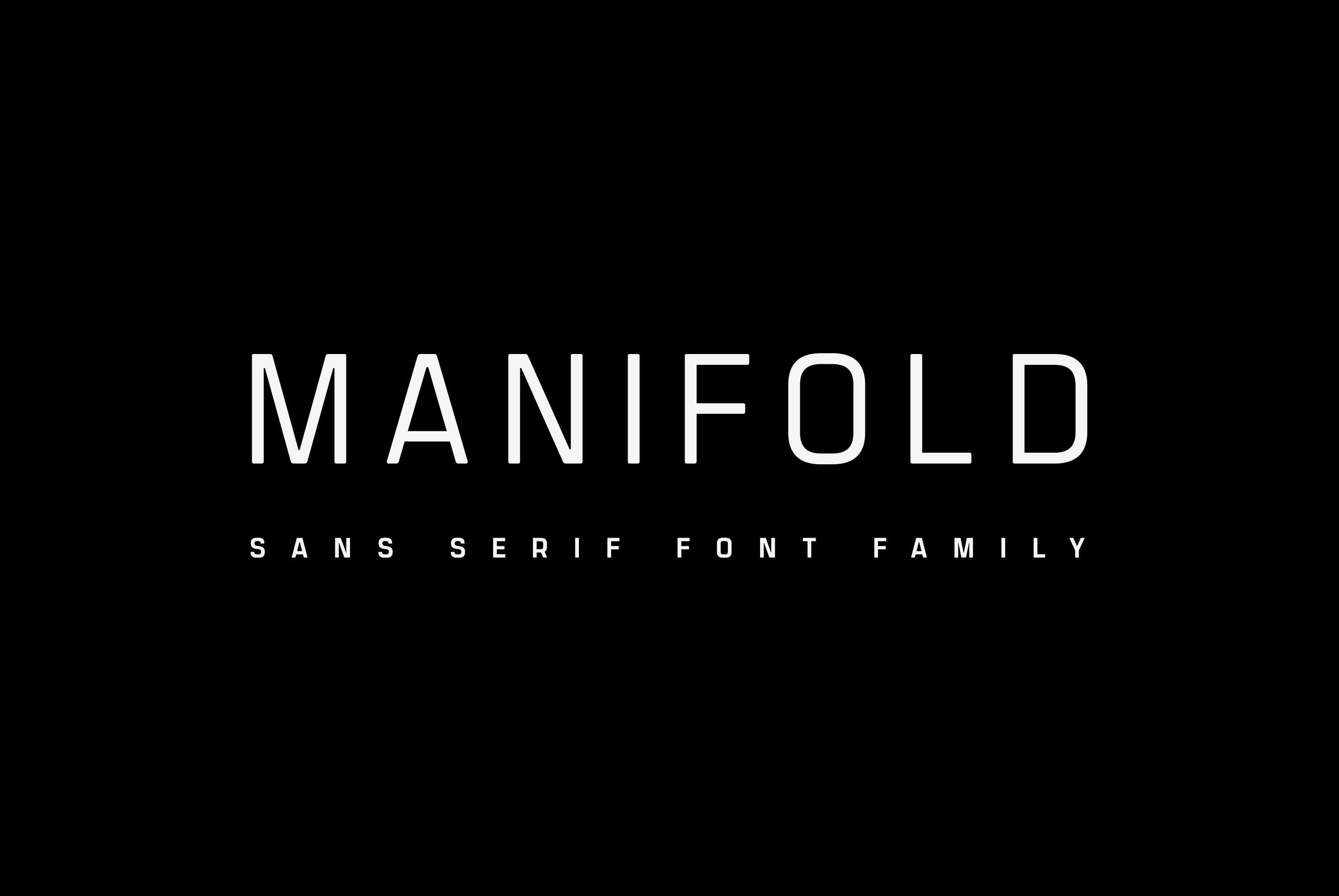 Manifold CF: hard working sans serif cover image.