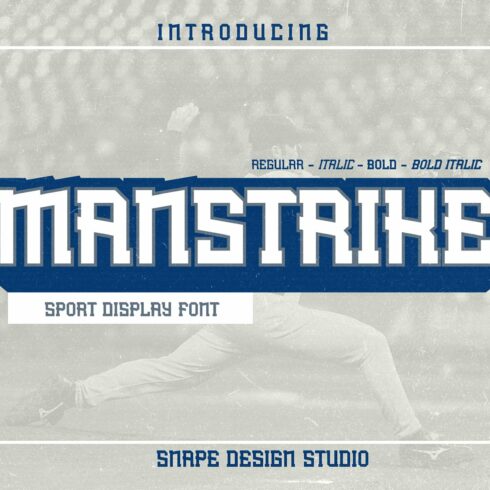 Manstrike - Sport Font cover image.