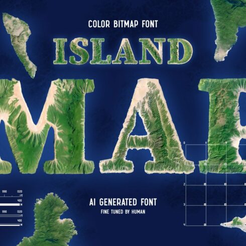 Island Map - Color Bitmap Font cover image.