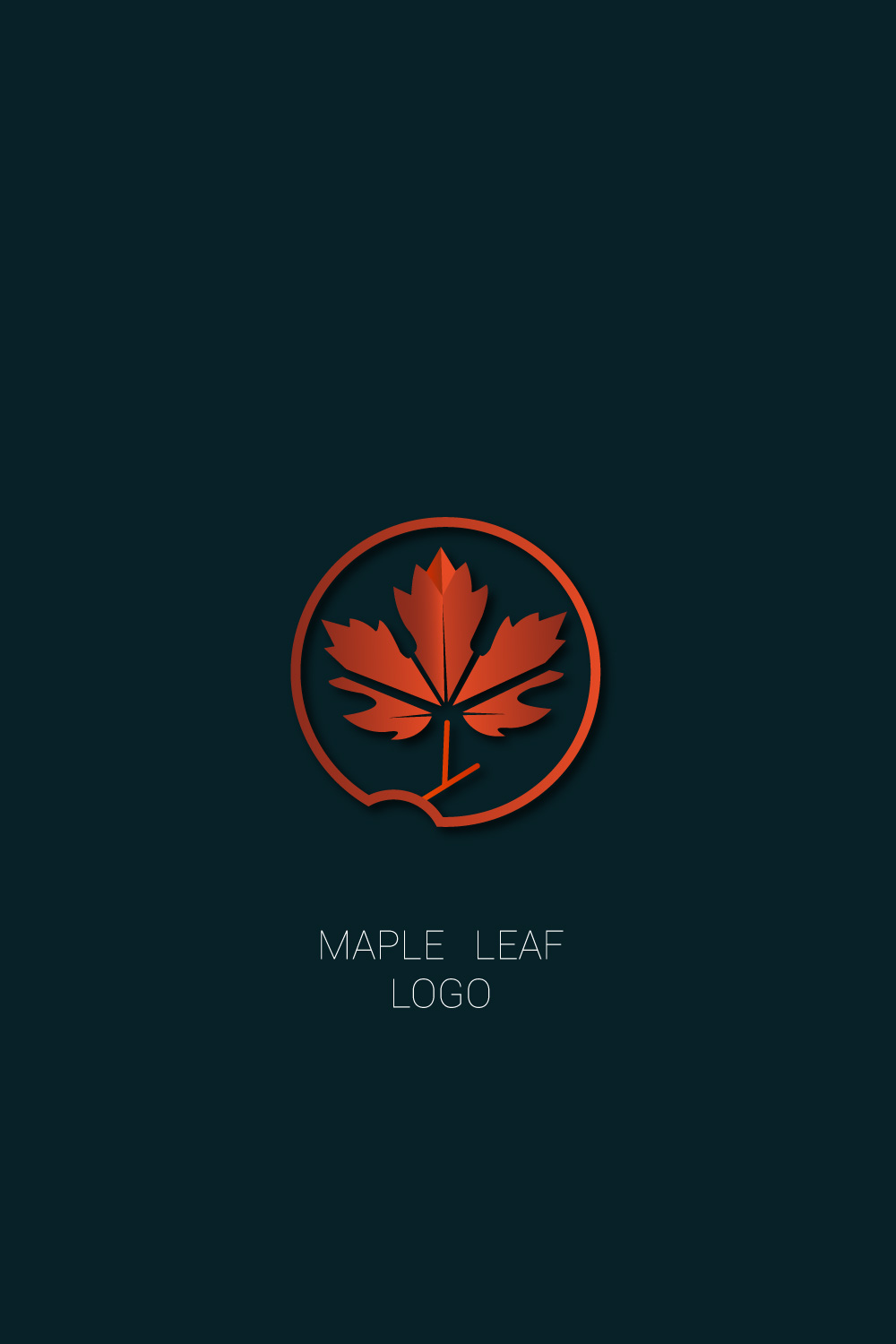 Maple leaf logo pinterest preview image.