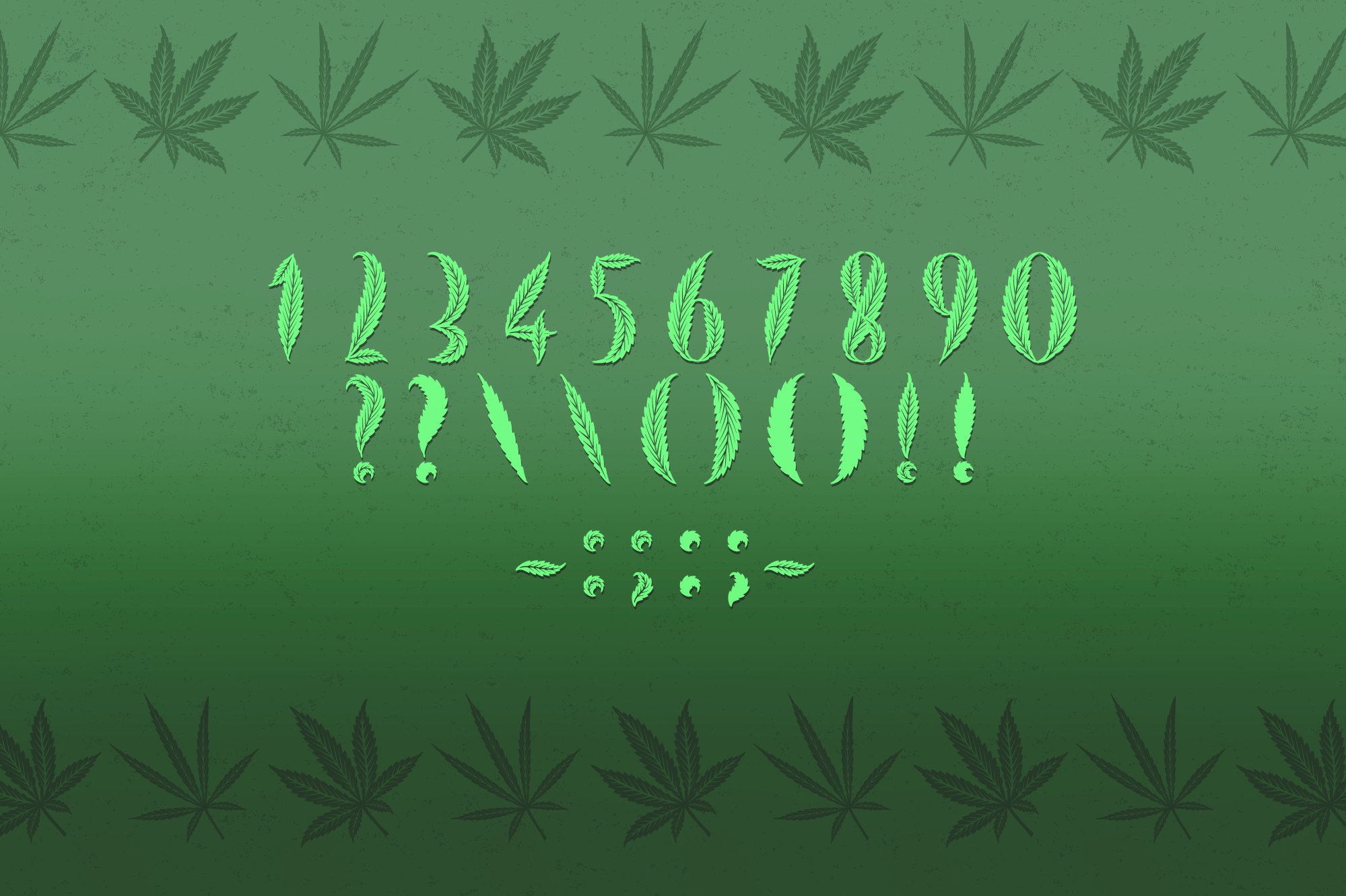 marijuana font weed lettering 778