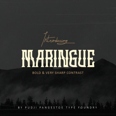 Maringue Typeface cover image.