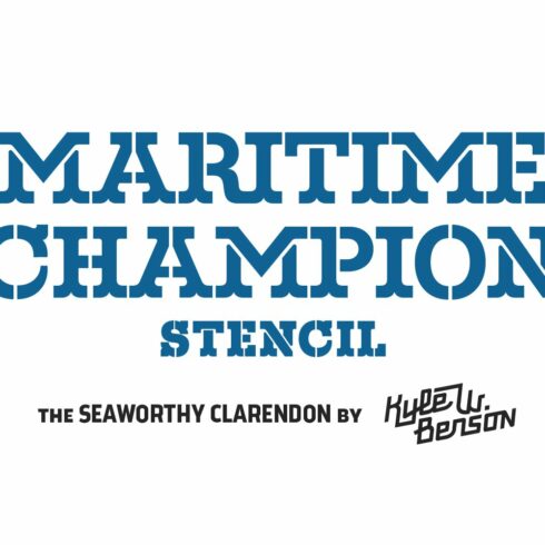 Maritime Champion Stencil cover image.