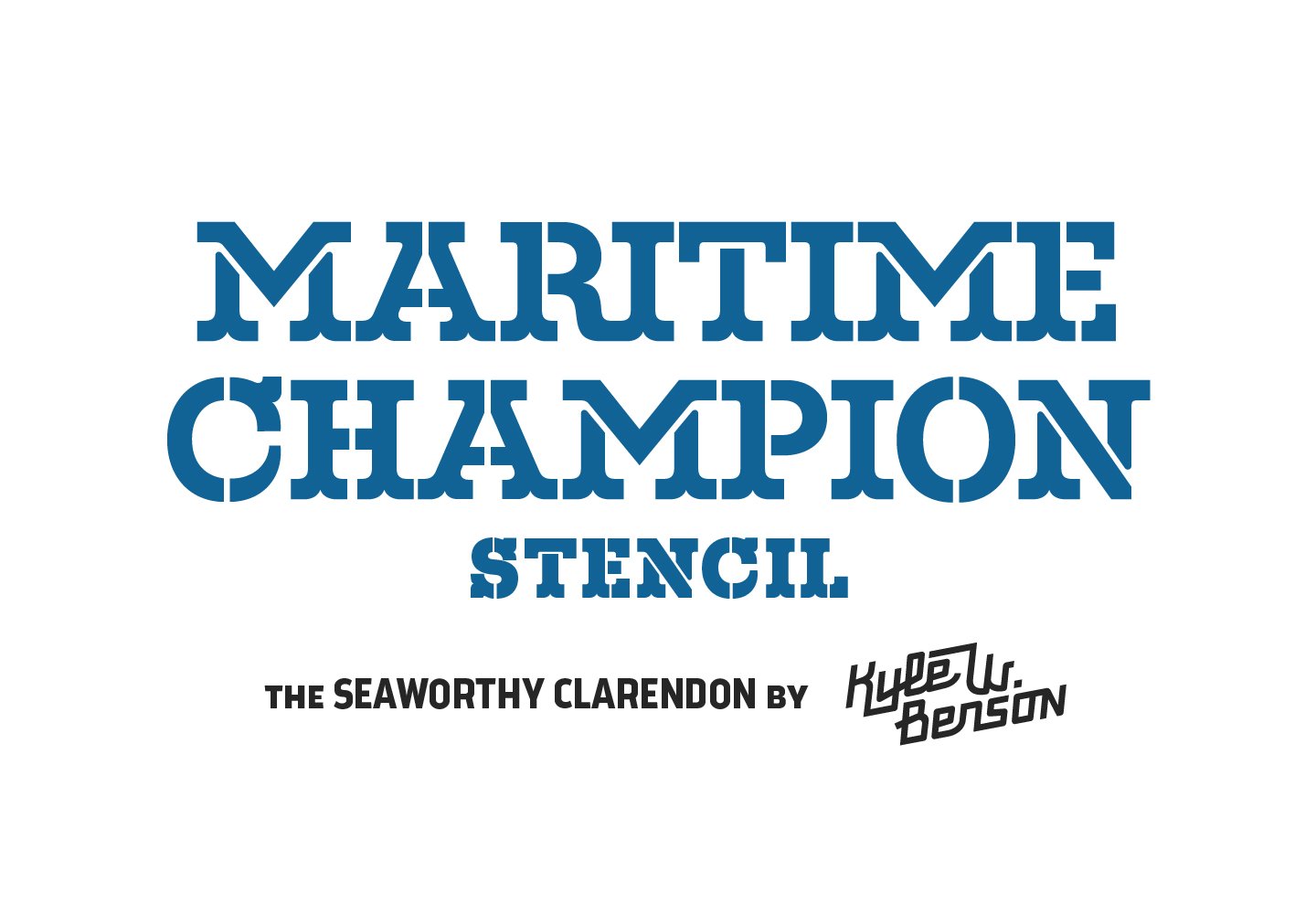 Maritime Champion Stencil cover image.